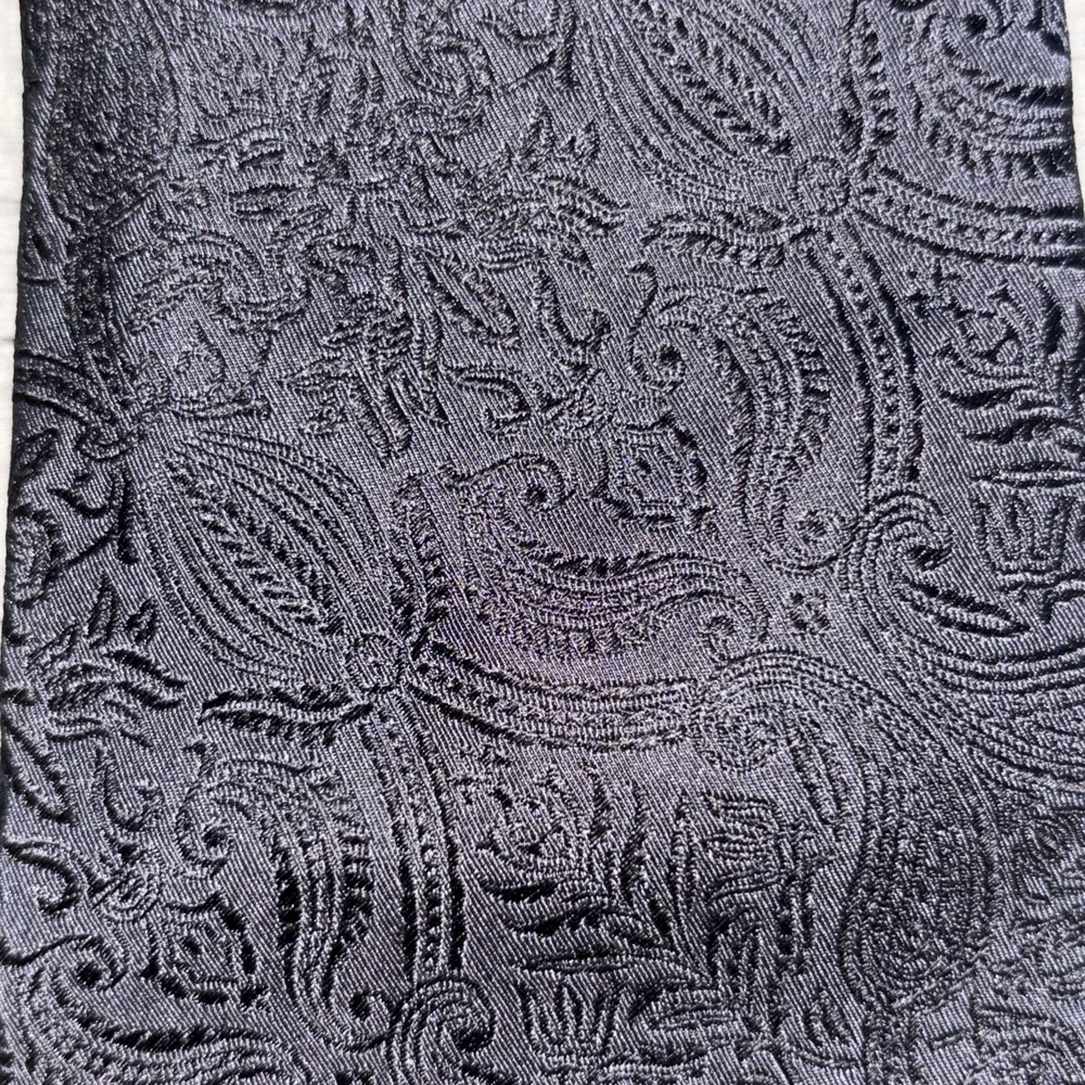 Banana Republic Black Jacquard Silk Tie